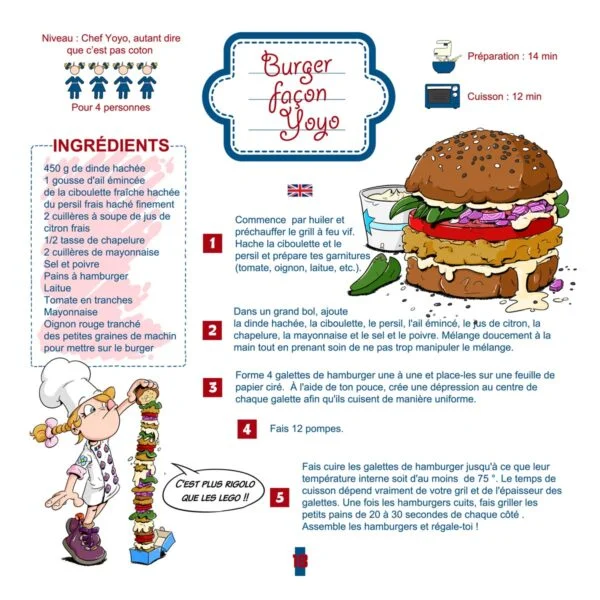 Grâce au chef yoyo, vous saurez comment faire les meilleurs burgers du monde